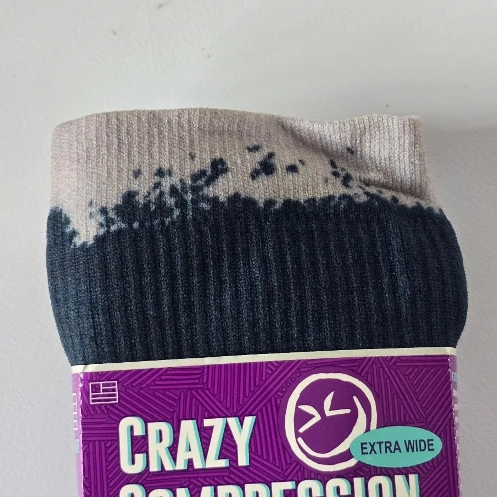 Crazy Compression Multicolor Socks‎ 2pk Graduated Performance Women XS Athletic